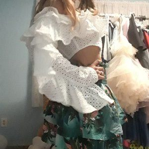 Akira ruffle resort top